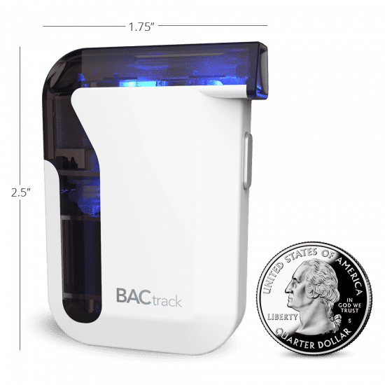 BACtrack Mobile breathalyzer size comparison