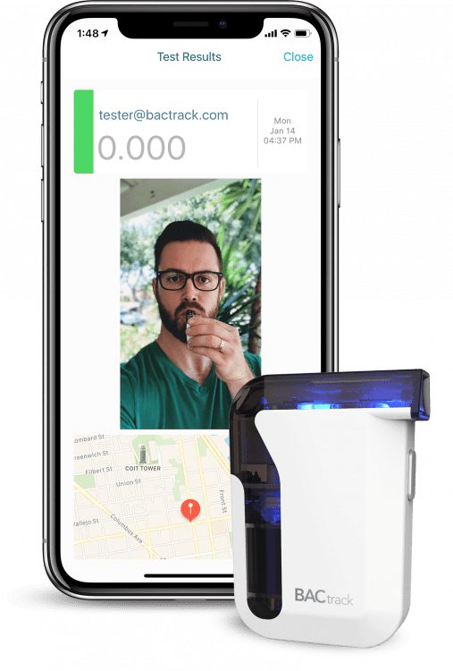 BACtrack View test results iPhone and mobile breathalyzer