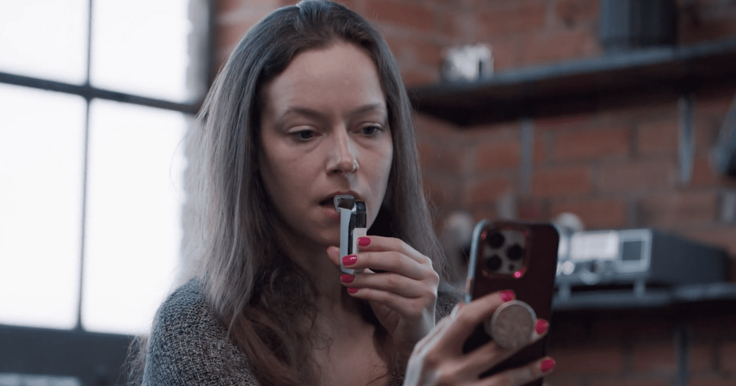 Real BACtrack View customer using breathalyzer alcohol monitoring, demo-ing how someone could use it for a cps / child custody  matter