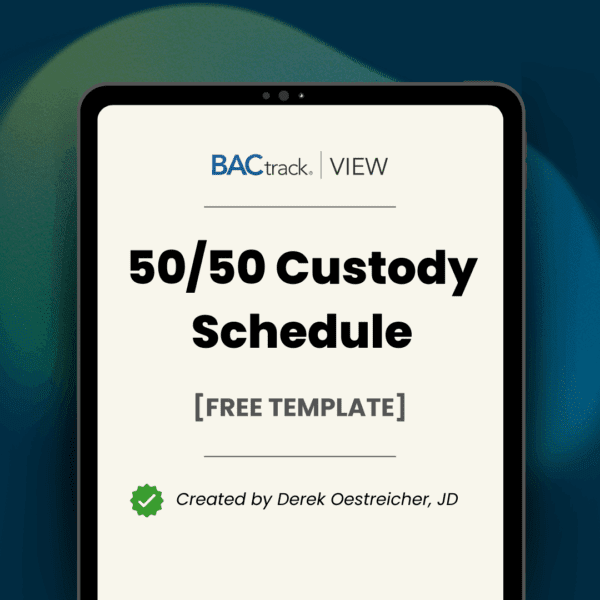 50/50 custody schedule guide and template featured image